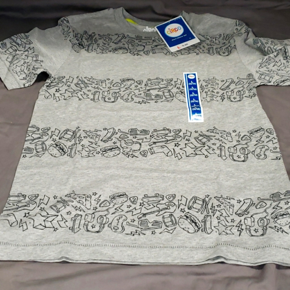 Boys Shirt size L. Brand Circo. Grey.